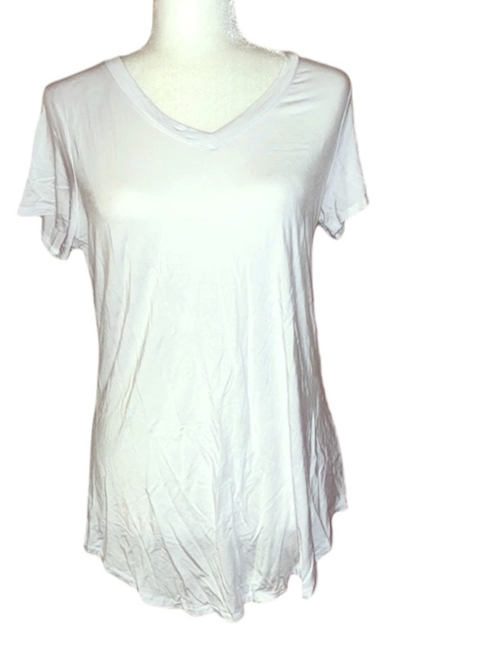 Hi-Low White Tunic Style Type Top